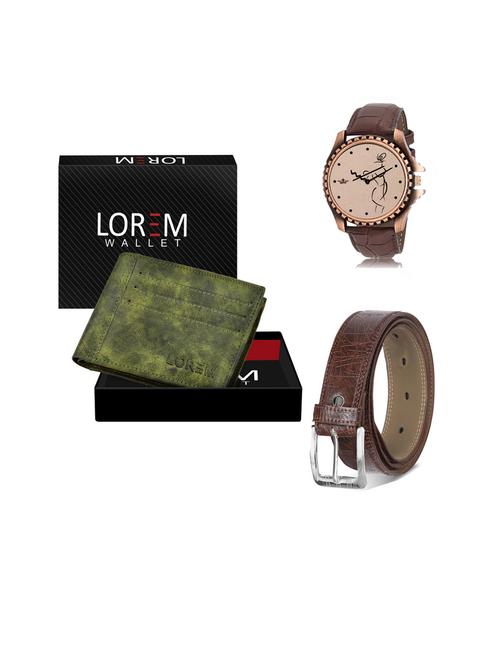 belt, wallet & watch gift combo - 19442371 - Very Small Image - 1