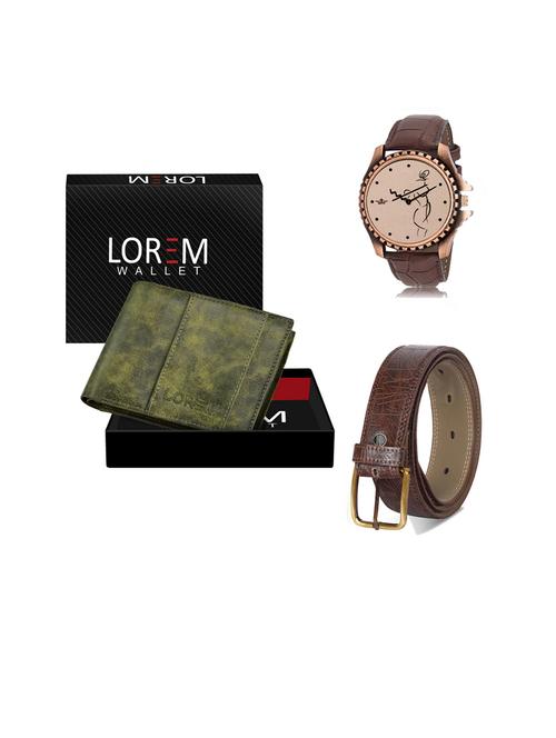 belt, wallet & watch gift combo - 19442374 - Very Small Image - 1