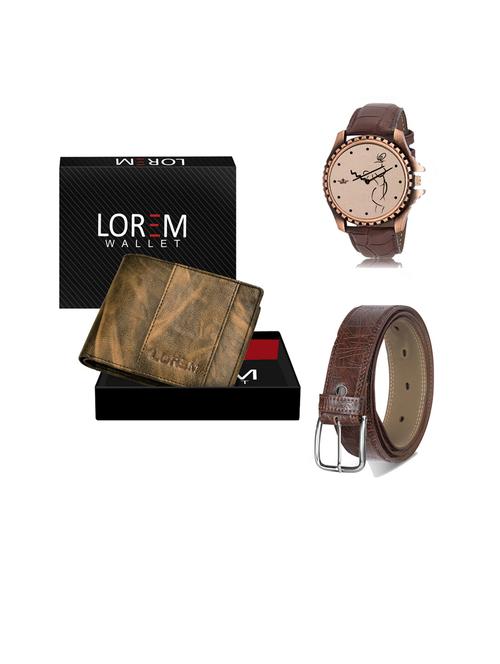 belt, wallet & watch gift combo - 19442387 - Very Small Image - 1