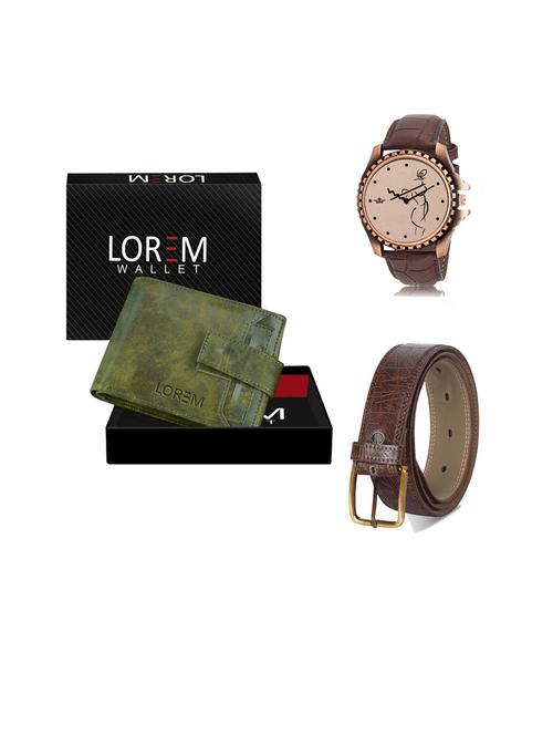 belt, wallet & watch gift combo - 19442398 - Very Small Image - 1