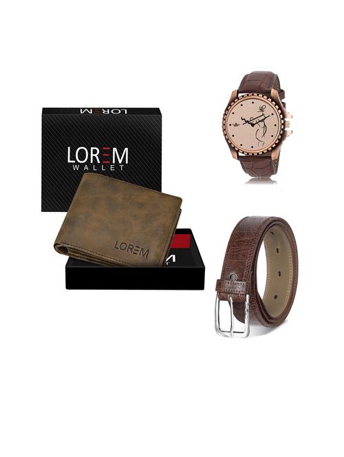belt, wallet & watch gift combo - 19442418 - Very Small Image - 1