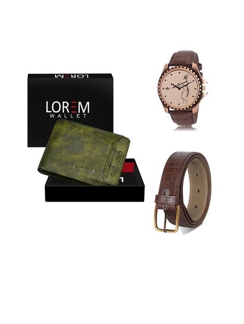belt, wallet & watch gift combo - 19442428 - Very Small Image - 1