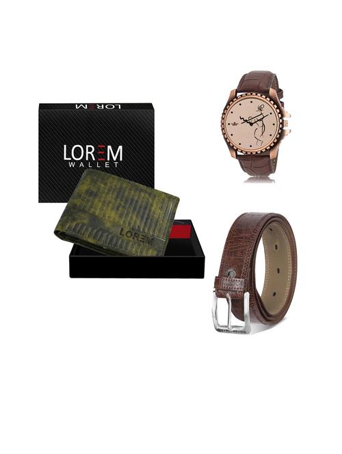 belt, wallet & watch gift combo - 19442449 - Very Small Image - 1