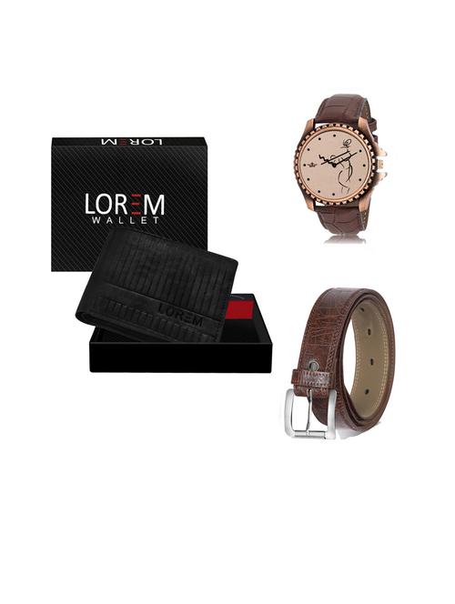 belt, wallet & watch gift combo - 19442451 - Very Small Image - 1