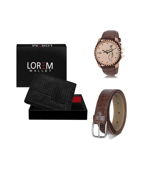 belt, wallet & watch gift combo - 19442453 - Very Small Image - 1
