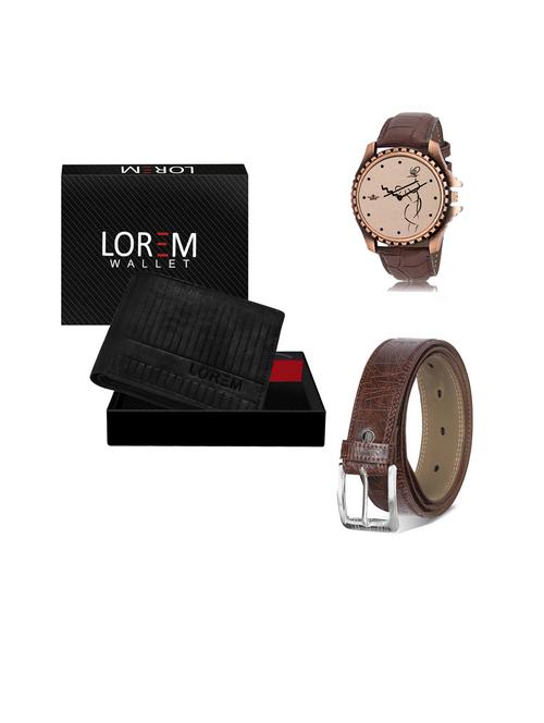 belt, wallet & watch gift combo - 19442455 - Very Small Image - 1