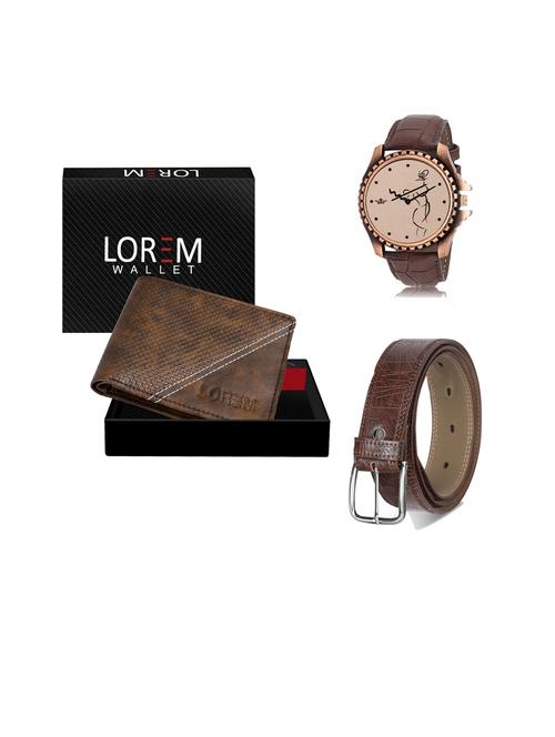 belt, wallet & watch gift combo - 19442459 - Very Small Image - 1