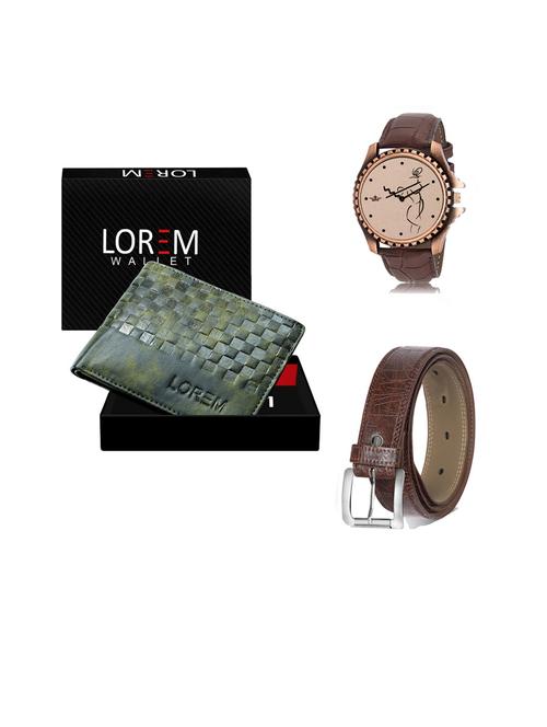 belt, wallet & watch gift combo - 19442493 - Very Small Image - 1