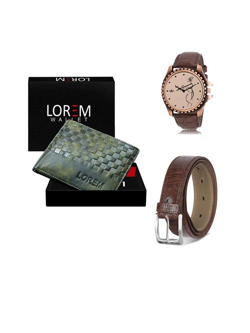 belt, wallet & watch gift combo - 19442497 - Very Small Image - 1