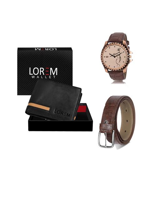 belt, wallet & watch gift combo - 19442519 - Very Small Image - 1
