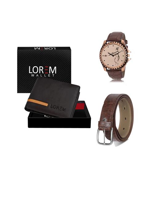 belt, wallet & watch gift combo - 19442525 - Very Small Image - 1