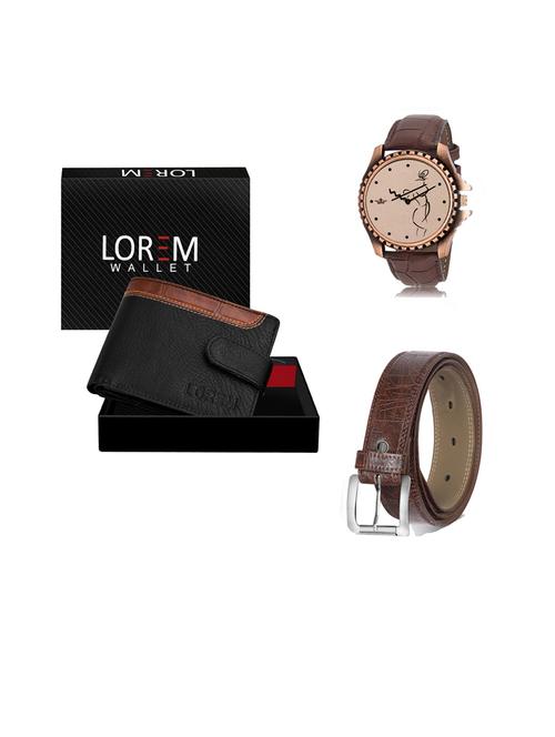 belt, wallet & watch gift combo - 19442535 - Very Small Image - 1
