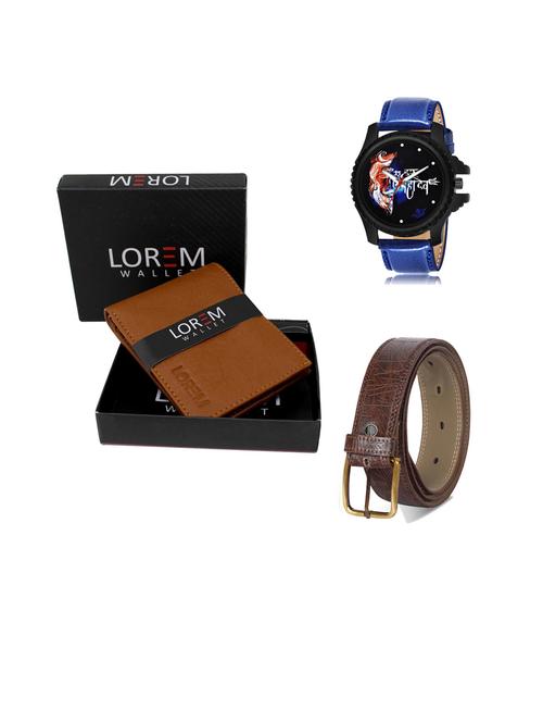 belt, wallet & watch gift combo - 19442554 - Very Small Image - 1