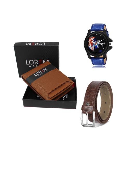 belt, wallet & watch gift combo - 19442563 - Very Small Image - 1