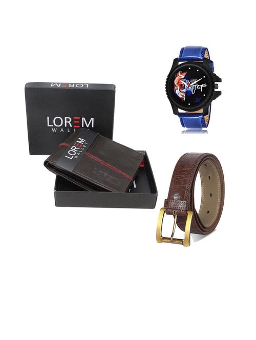 belt, wallet & watch gift combo - 19442576 - Very Small Image - 1