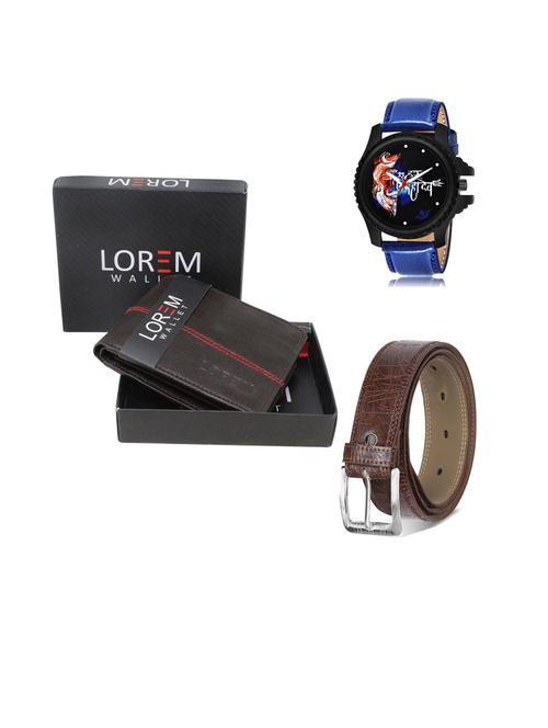 belt, wallet & watch gift combo - 19442581 - Very Small Image - 1