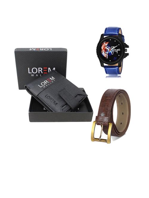 belt, wallet & watch gift combo - 19442582 - Very Small Image - 1