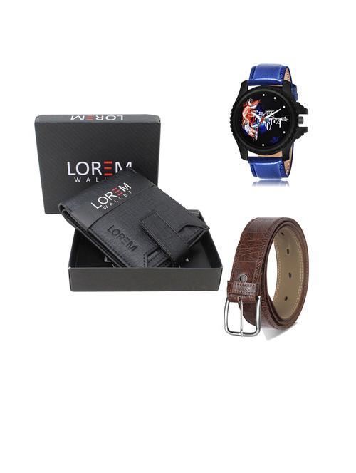 belt, wallet & watch gift combo - 19442585 - Very Small Image - 1