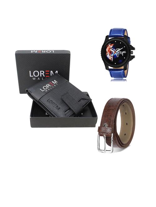 belt, wallet & watch gift combo - 19442586 - Very Small Image - 1