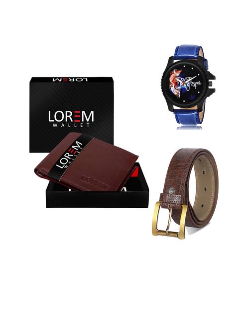 belt, wallet & watch gift combo - 19442618 - Very Small Image - 1