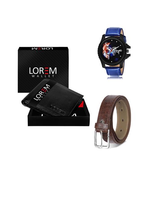 belt, wallet & watch gift combo - 19442628 - Very Small Image - 1