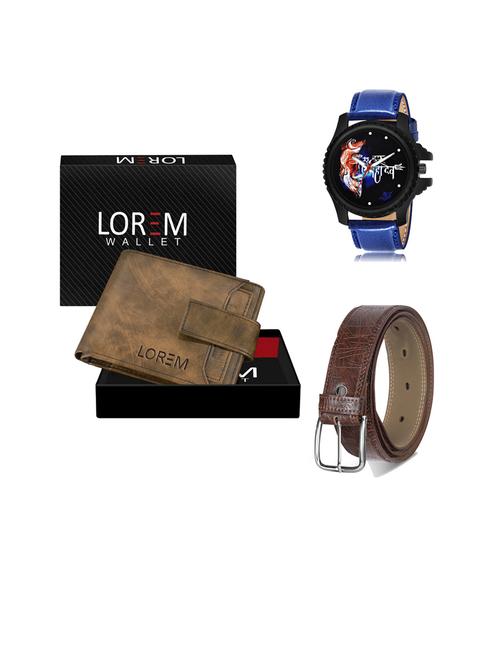belt, wallet & watch gift combo - 19442675 - Very Small Image - 1