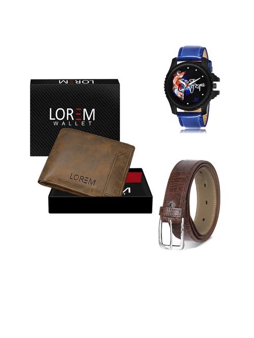 belt, wallet & watch gift combo - 19442682 - Very Small Image - 1