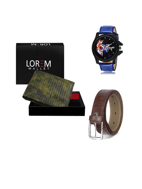 belt, wallet & watch gift combo - 19442718 - Very Small Image - 1