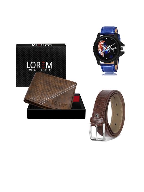 belt, wallet & watch gift combo - 19442731 - Very Small Image - 1