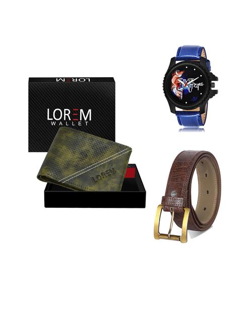 belt, wallet & watch gift combo - 19442738 - Very Small Image - 1