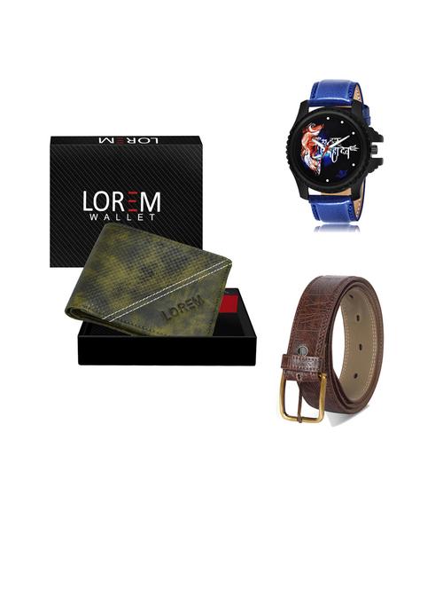 belt, wallet & watch gift combo - 19442740 - Very Small Image - 1