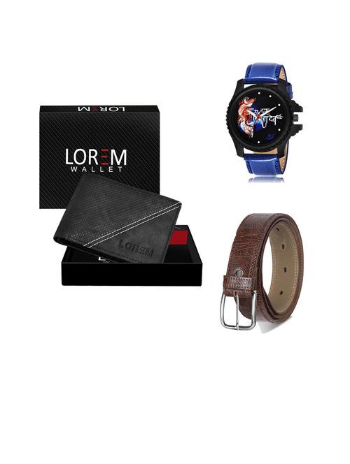 belt, wallet & watch gift combo - 19442747 - Very Small Image - 1