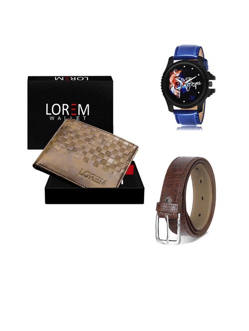 belt, wallet & watch gift combo - 19442754 - Very Small Image - 1