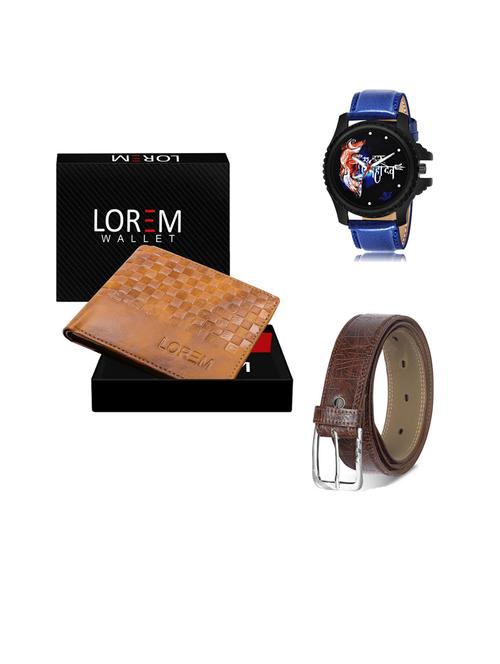 belt, wallet & watch gift combo - 19442760 - Very Small Image - 1