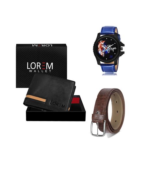 belt, wallet & watch gift combo - 19442789 - Very Small Image - 1