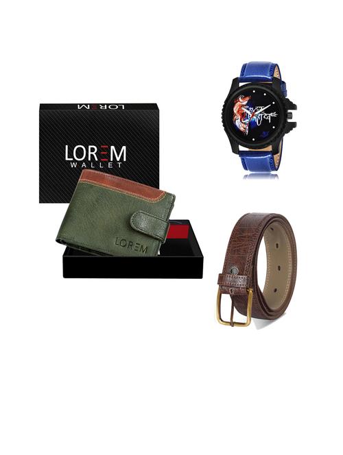 belt, wallet & watch gift combo - 19442812 - Very Small Image - 1