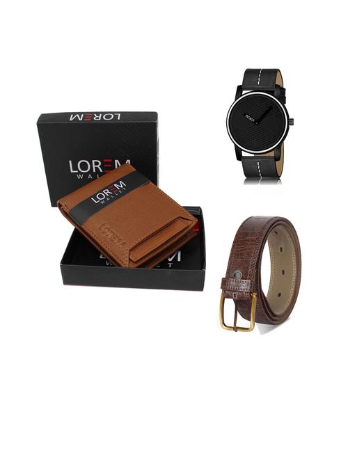 belt, wallet & watch gift combo - 19442830 - Very Small Image - 1