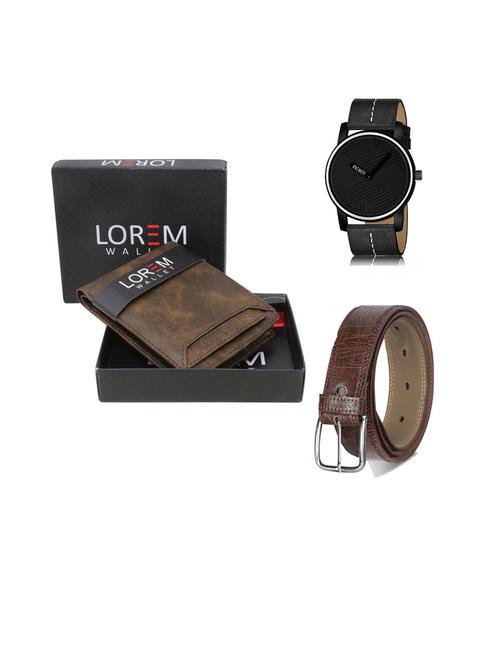 belt, wallet & watch gift combo - 19442837 - Very Small Image - 1