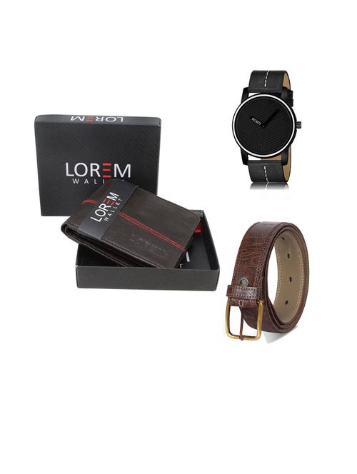 belt, wallet & watch gift combo - 19442848 - Very Small Image - 1
