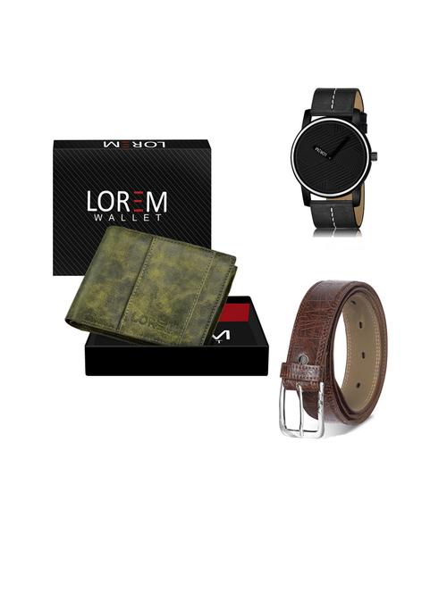 belt, wallet & watch gift combo - 19442916 - Very Small Image - 1