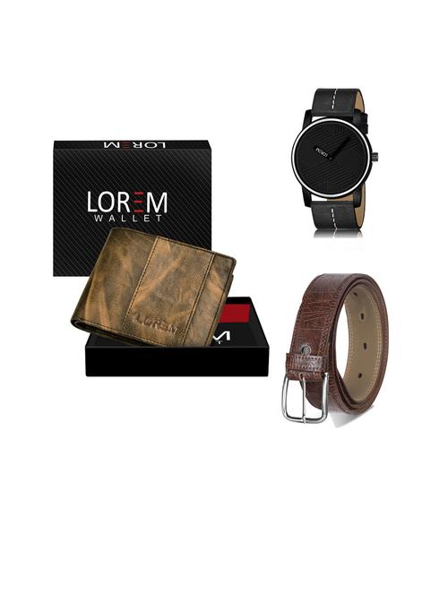 belt, wallet & watch gift combo - 19442927 - Very Small Image - 1