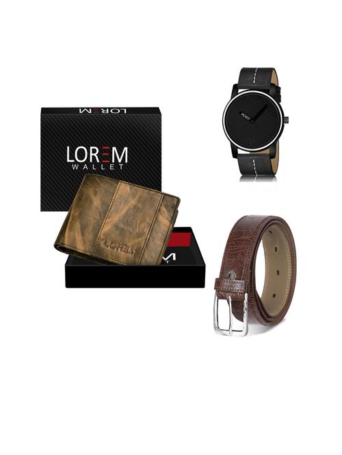 belt, wallet & watch gift combo - 19442928 - Very Small Image - 1
