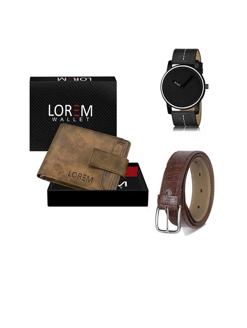 belt, wallet & watch gift combo - 19442945 - Very Small Image - 1