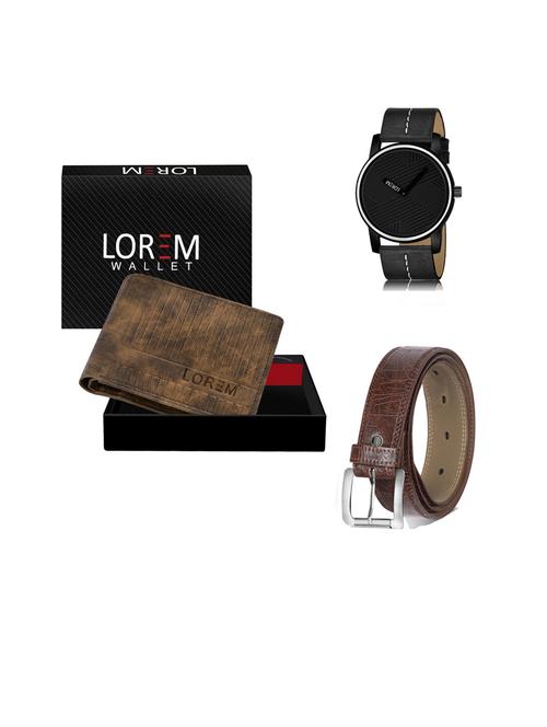 belt, wallet & watch gift combo - 19442973 - Very Small Image - 1