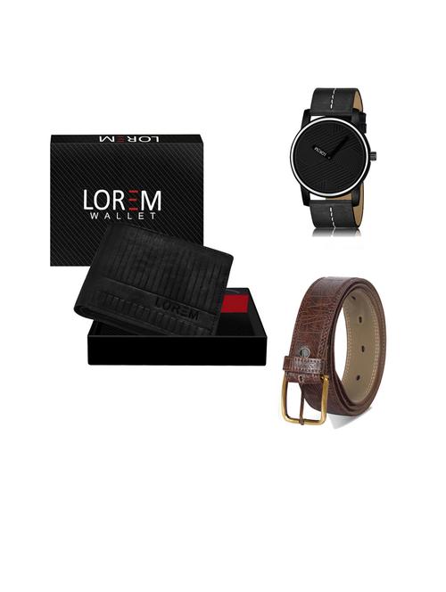 belt, wallet & watch gift combo - 19442992 - Very Small Image - 1