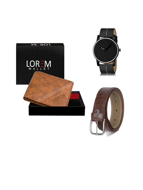 belt, wallet & watch gift combo - 19443005 - Very Small Image - 1