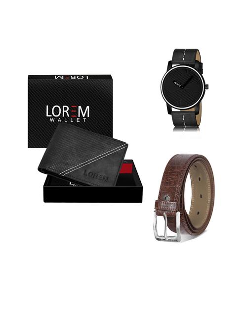 belt, wallet & watch gift combo - 19443019 - Very Small Image - 1