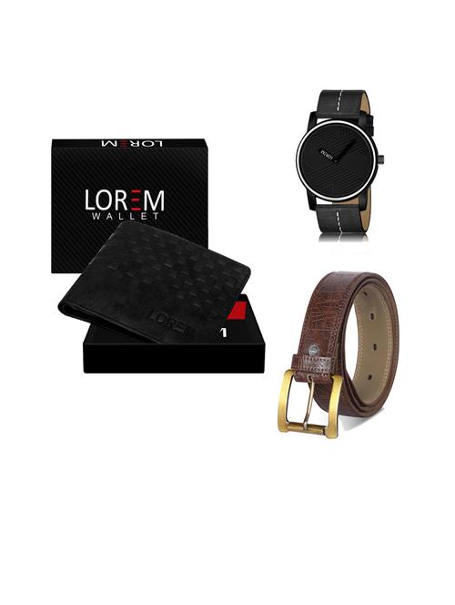 belt, wallet & watch gift combo - 19443038 - Very Small Image - 1