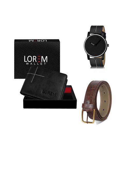 belt, wallet & watch gift combo - 19443046 - Very Small Image - 1