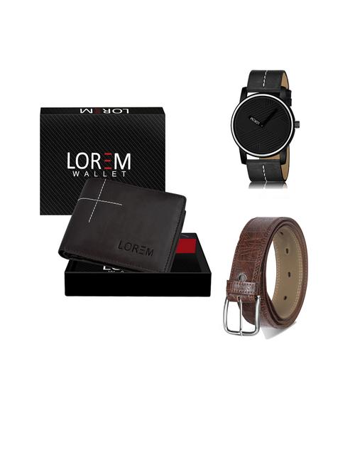 belt, wallet & watch gift combo - 19443053 - Very Small Image - 1
